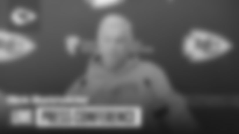 Vice President of Sports Medicine and Performance Rick Burkholder speaks to the media on Wednesday, December 17.