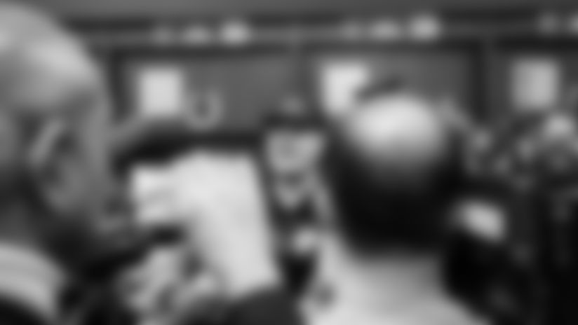 With the 2025 season coming to a close, Colts players gathered in the locker room Monday for final media availability and end-of-season locker cleanout.