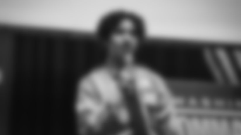 In collaboration with the Metropolitan Police Department, the Washington Commanders hosted a leadership and wellbeing training for 100+ MPD Cadet Corps members. The event featured a training session led by the Positive Coaching Alliance's Monica Livingston, along with appearances by Command Force, Major Tuddy and Washington Legends.