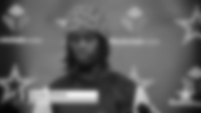 WR George Pickens speaks with media after Wednesday's practice as the Cowboys prepare for a Week 16 matchup with the Los Angeles Chargers.