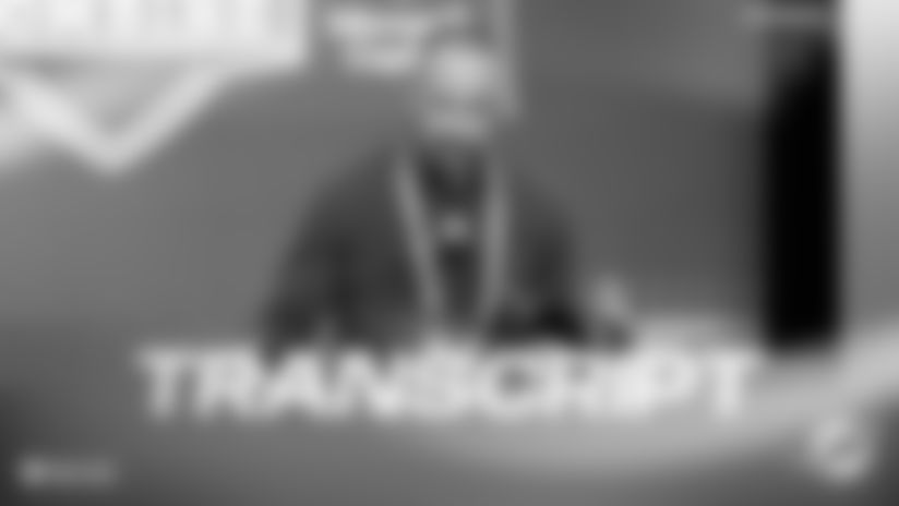 Read the full transcript from General Manager Jon-Eric Sullivan's NFL Combine media availability on February 24, 2026.