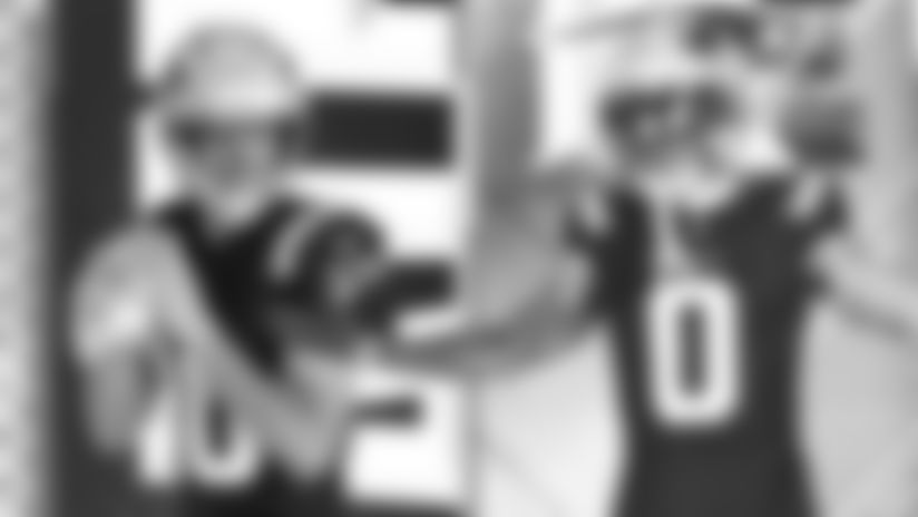 Get exclusive behind the scenes look at 2025 New England Patriots media day with players Drake Maye, Christian Gonzalez, DeMario "Pop" Douglas, Will Campbell, and more.