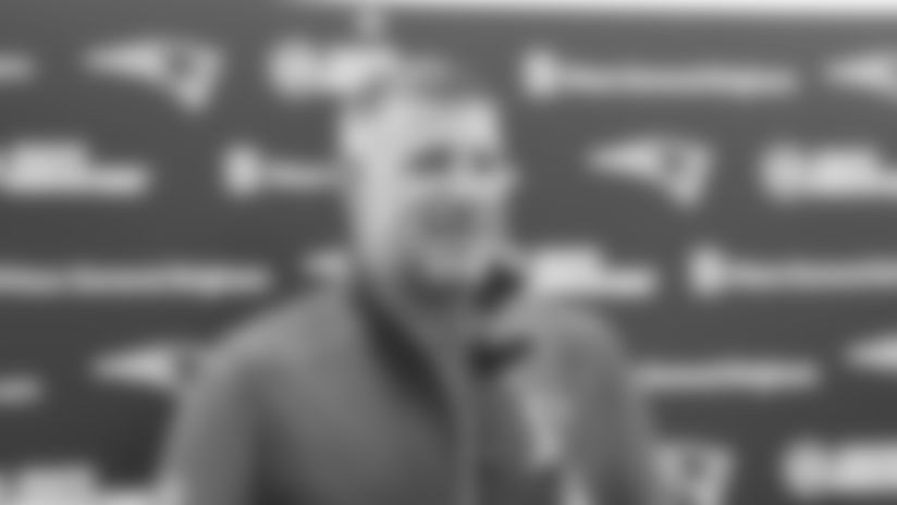 Patriots head coach Mike Vrabel addresses the media on Tuesday, May 20, 2025.