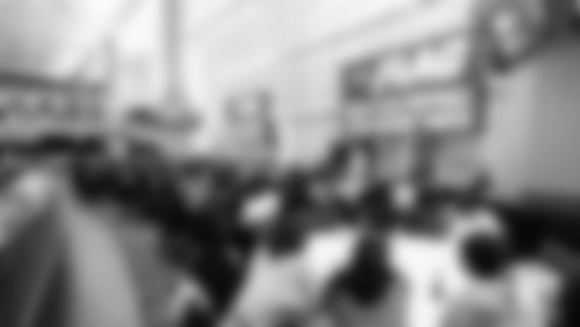 On Sunday, February 22, the Patriots Foundation invited over 500 female Patriots NFL FLAG athletes to participate in a kickoff party at Gillette Stadium. Athletes experienced various photo ops and activities while supporting the vast expansion of girls' flag football as a varsity sport within Massachusetts. Pat Patriot and Patriots Cheerleaders Annie and Isabelle were joined by Patriots Alumni Bill Matthews, Woodrow Hamilton, Dante Scarnecchia, and Ronnie Lippett to help welcome the athletes and celebrate the start of the season.