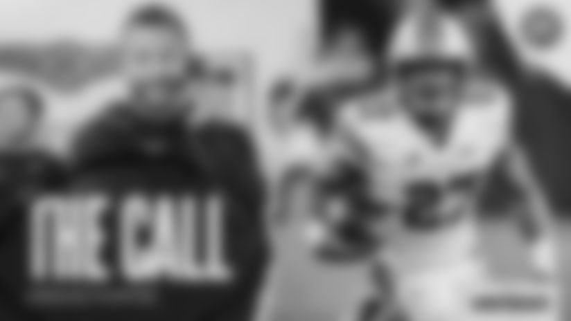 Relive running back Jarquez Hunter's draft call from Los Angeles Rams general manager Les Snead and head coach Sean McVay in 2025.