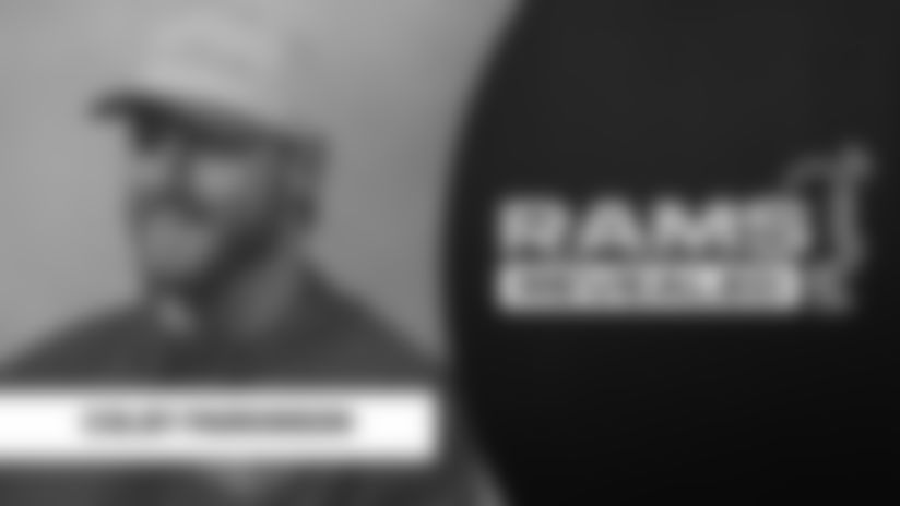 Los Angeles Rams tight end Colby Parkinson talks about wide receiver Puka Nacua's role as an honorary tight end due to his ability to deliver big blocks, the story behind the tight end room's "crab celebration", and hitting career milestones this season.