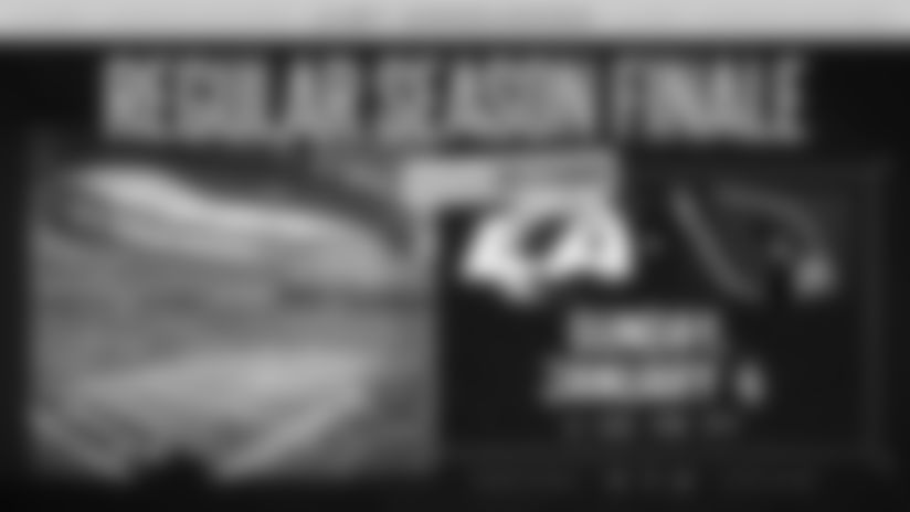 The kickoff date and time are in place for the Rams' regular season finale against the Cardinals at SoFi Stadium.