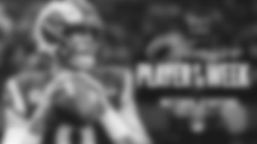 Rams quarterback Matthew Stafford's performance in the 2025 regular season finale has earned him player of the week recognition.