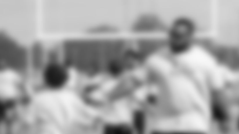 New Orleans Saints defensive tackle Davon Godchaux hosted his ninth annual NFLPA youth football camp for young athletes at his alma mater Plaquemine High School on Saturday, June 5, 2025.