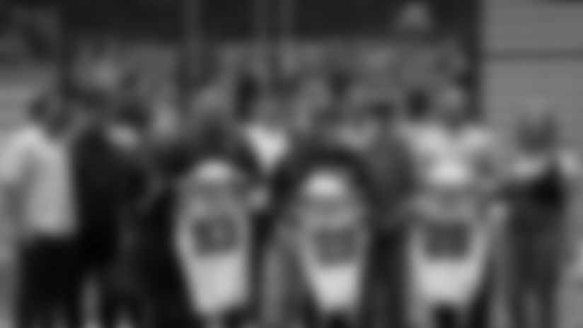 The New Orleans Saints teamed up with Make-A-Wish and the Dear Jack Foundation to host three fans for a facility tour on Saturday, December 20, 2025. The families also had the opportunity to meet players and head coach Kellen Moore at the team's walkthrough practice ahead of Week 16.