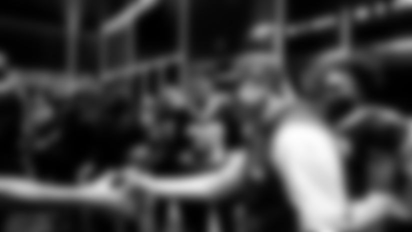 Go inside the Saints locker room after their Week 15 win against the Carolina Panthers in Week 15 of the 2025 NFL season.