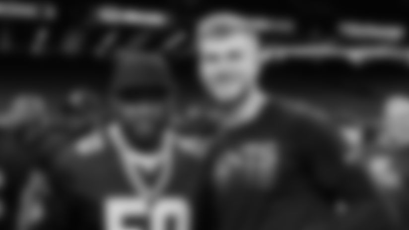 Rapper 50 Cent attended the New Orleans Saints game against the New York Jets for Week 16 of the 2025 NFL season on Dec. 21, 2025 at the Caesars Superdome.