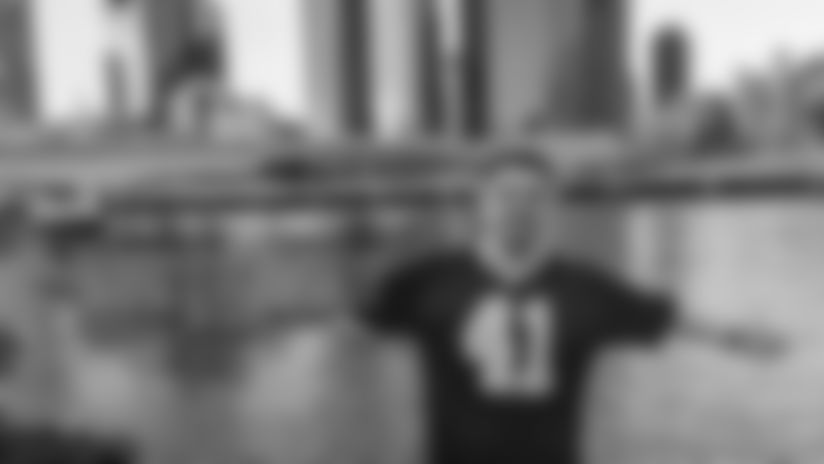 New Orleans Saints punter Lou Hedley surprises Jayden White from Brisbane, Australia with the news that he's been selected as the Saints' 2024 International Fan of the Year! Jayden will represent the Saints at the 2024 NFL Draft in Detroit.