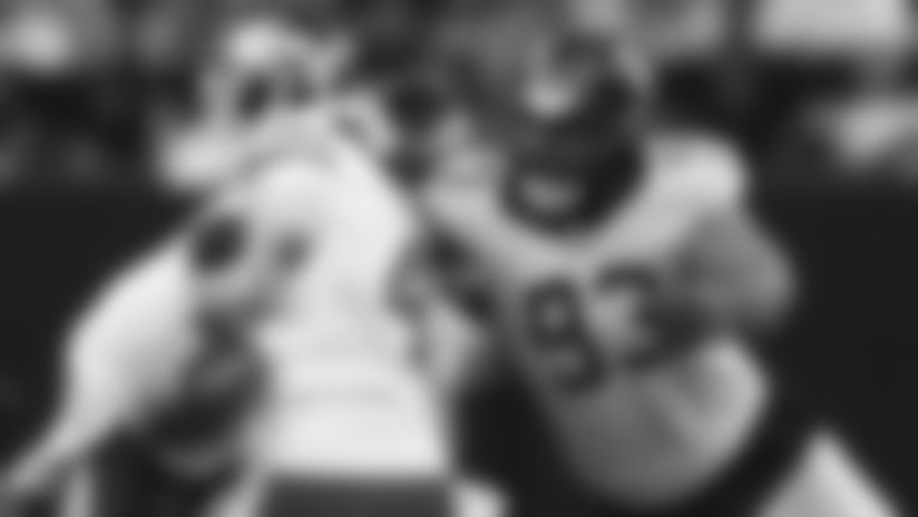 New Orleans Saints defensive tackle Nathan Shepherd's strip sack leads to defensive end Chase Young's fumble recovery against the New York Jets in Week 16 of the 2025 NFL season.