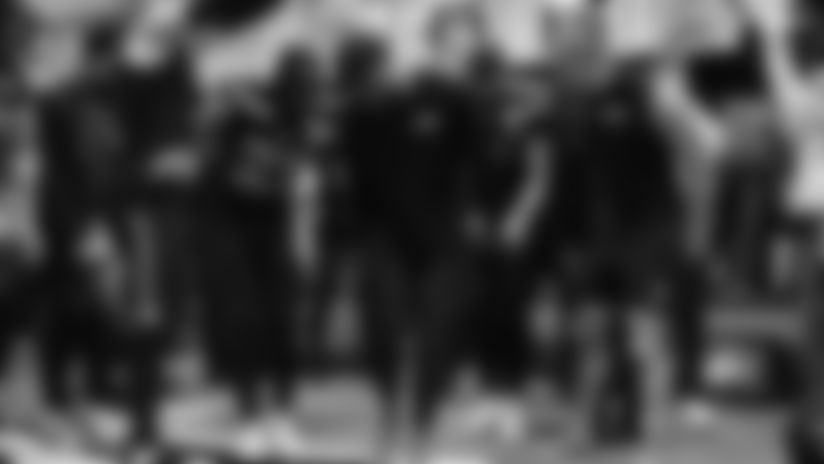 The Seahawks defeated the San Francisco 49ers in dominant fashion in the NFC Divisional Round matchup at Lumen Field. Check out the best postgame celebration photos from the win.