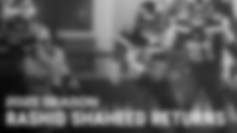 After acquiring Rashid Shaheed prior to the trade deadline, the wide receiver and return specialist made a huge impact on offense and special teams, returning two kickoffs and one punt return for a touchdown. Watch all three of Shaheed's special teams touchdowns from the 2025 season.