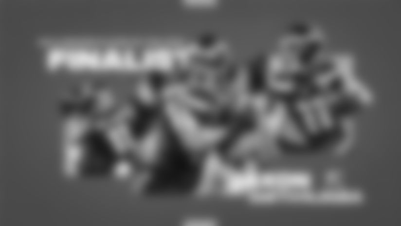 Receiver Jaxon Smith-Njigba is a finalist for the Air & Ground Player of the Year award for his performance throughout the 2025 season.