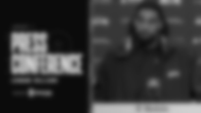 Seahawks defensive lineman Leonard Williams discusses the team's defensive success and playoff preparation. He explains the origin of the "Dark Side" nickname for their defense (0:17), which emerged this season. Williams highlights their achievement as the top-scoring defense in the NFL (3:09) and attributes their success to improved run-stopping and tackling (3:55, 4:32). He emphasizes the team's high football IQ (6:28) and the different feeling of this playoff experience compared to his previous one (7:47). Williams also praises Devon Witherspoon and Jaxon Smith-Njigba's contributions (9:37) and quarterback Sam Darnold's leadership (11:02). The conversation concludes with Williams discussing the team's focus during their playoff bye week (8:31).