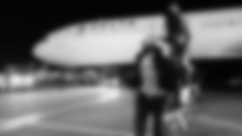 View photos of the Vikings traveling to Seattle for the Week 13 matchup against the Seahawks during the 2025 season.