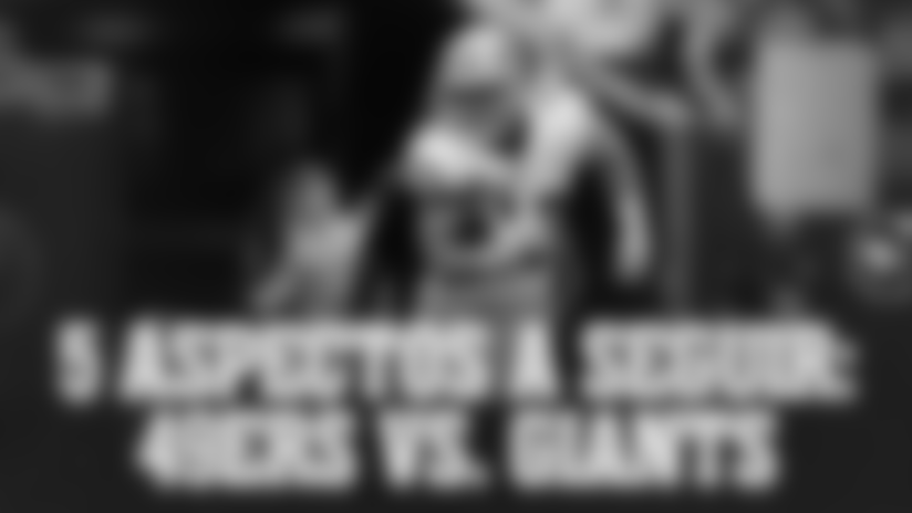 A continuación en el calendario, el partido de Semana 9 de los San Francisco 49ers de visita contra los New York Giants, y Miguel Pasquel nos comparte los cinco aspectos a seguir de este partido.