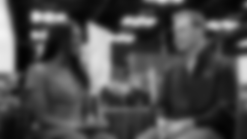 Jasmine Baker sits down with Coach Johnson at the NFL Combine to look back at his first season as head coach.