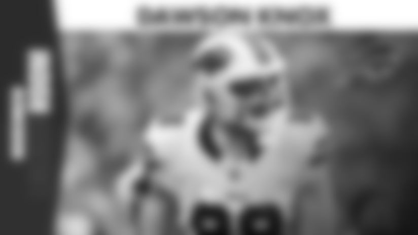 Bills Tight End Dawson Knox addressed the media after the Bills 35-31 victory over the New England Patriots at Gillette Stadium on December 14th, 2025. Topics Include: staying consistent, what it means to beat a divisional opponent on the road, the possibility of winning the division, his receiving touchdowns from Josh Allen, the effects of the run game, the offense's major plays, and the mindset of the team when trailing.