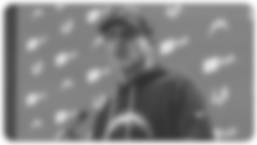 Head Coach Jim Harbaugh meets with the media to provide on QB Justin Herbert's status in practice, how RB Omarion Hampton is progressing in practice, and more.