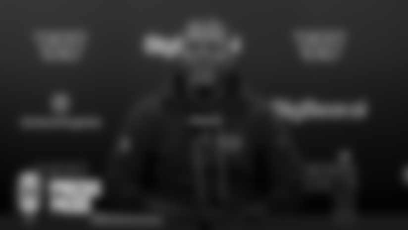 DC Daronte Jones speaks to the media.