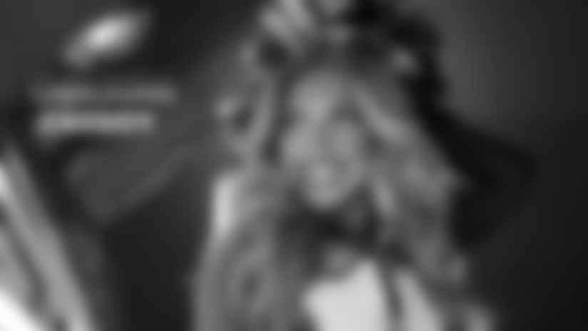 The third-year Eagles Cheerleader is a special education teacher who is an avid supporter of the Eagles Autism Foundation.