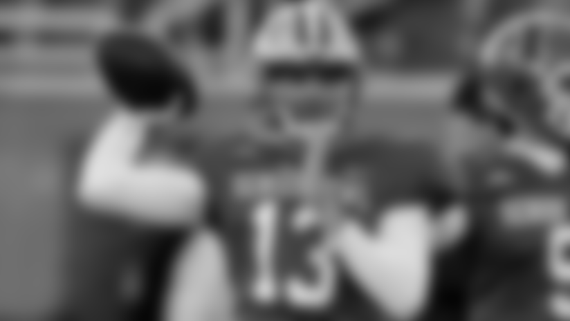 LSU QB Garrett Nussmeier chats about his Senior Bowl experience Wednesday.