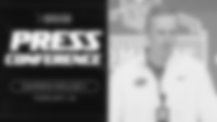 Hear from Darren Mougey at the 2026 NFL Scouting Combine. The Jets' general manager addresses how the team plans to address RB Breece Hall's pending free agency, discusses New York's plans for the NFL Draft and highlights what he likes most about the combine.