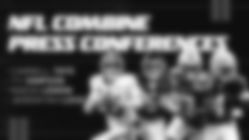 Hear top offensive prospects speak in draft speak with reporters at the 2026 NFL Scouting Combine.