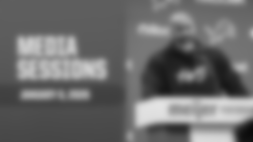 Executive vice president and general manager Brad Holmes speaks to the media about the 2025 season, and the changes that need to be made.