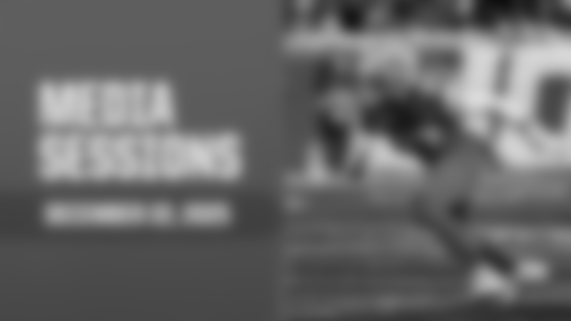 Edge Aidan Hutchinson speaks to reporters about playing on Christmas, defense needing to have more fun, and the Vikings.