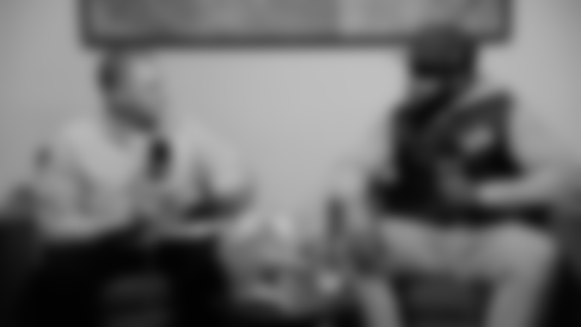 Watch as defensive coordinator Kelvin Sheppard speaks with lead writer Tim Twentyman at the 2026 NFL Combine on February 24, 2026.