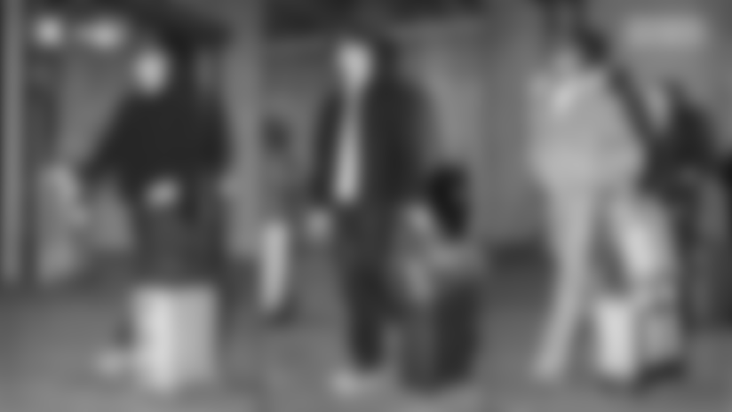 The Green Bay Packers arrived for their Week 16 game against the Chicago Bears on Saturday, Dec. 20, 2025.