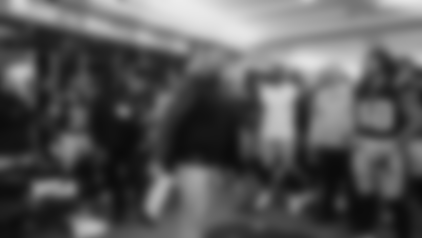 Go inside the Patriots locker room immediately after their 28-16 win over the Houston Texans in the AFC Divisional Playoffs.  Watch head coach Mike Vrabel's postgame speech to the players and quarterback Drake Maye breaks down the team huddle.