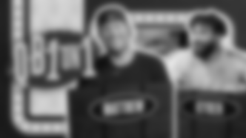 In episode four of QB 1 on 1, Los Angeles Rams quarterback Matthew Stafford and running back Kyren Williams test how well they know their teammates — from which defensive lineman played running back, to who has a twin, and even which track event Jared Verse competed in during high school.