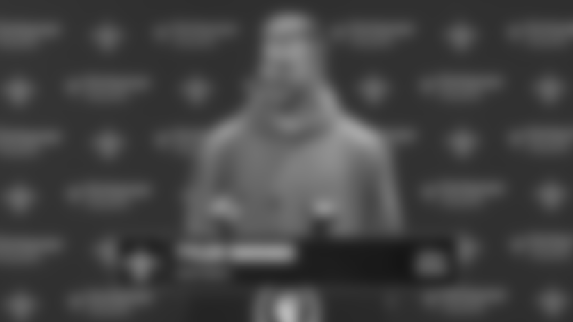 New Orleans Saints quarterback Tyler Shough's postgame interview after the Saints' game vs. the Carolina Panthers in Week 15 of the 2025 NFL season.