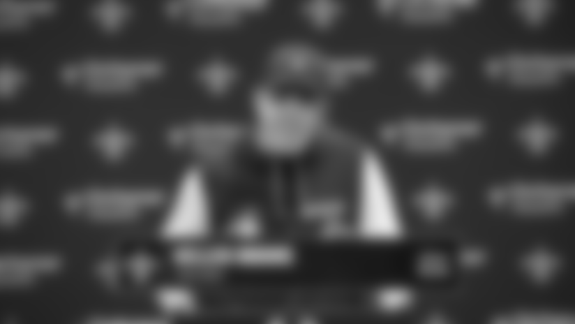 New Orleans Saints head coach Kellen Moore's postgame interview after the Saints' game vs. the New York Jets in Week 16 of the 2025 NFL season.