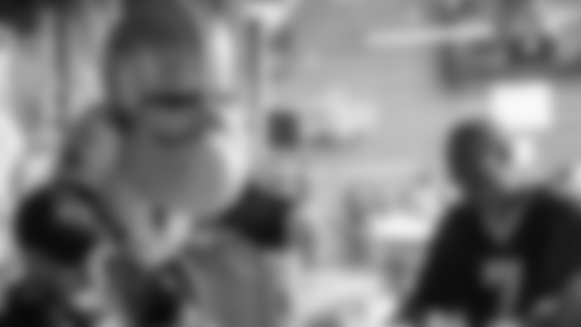 The New Orleans Saints hosted a watch party presented by Bud Light for their game against the Tennessee Titans on Dec. 28, 2025 at Bayou Beer Garden in New Orleans, Louisiana. Members of the Saints Cheer Krewe were in attendance and interacting with fans during the event.