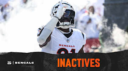 Bengals Raiders Inactives Week 9 2024