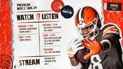 Cleveland Browns vs. Seattle Seahawks: How to Watch, Listen and 