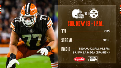 Cleveland Browns vs. Pittsburgh Steelers How to Watch Listen and