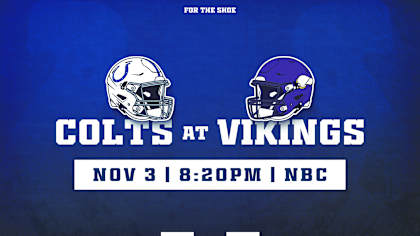Colts Week 9 game at Minnesota Vikings flexed to Sunday Night Football