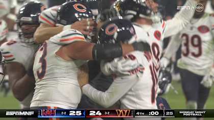 CAN'T-MISS HIGHLIGHT: Buzzer beater! Jake Moody's 38-yard FG seals Bears  win over Commanders