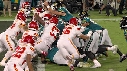 Can't-Miss Play: Trevor Lawrence's Goal-Line Quarterback Sneak Results in  Kansas City Chiefs' Takeaway