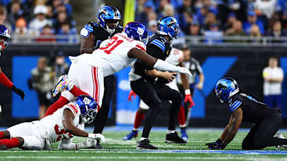 Darius Alexander takes down Jared Goff for third-down sack | Giants vs.  Lions Highlights
