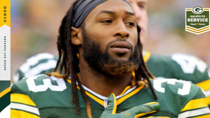 Aaron Jones speaks on his personal connection to the military and why  Salute to Service is important to him