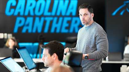 The Carolina Panthers participate in Day 3 of the NFL Draft on Saturday, Apr 25, 2026 at Bank of America Stadium in Charlotte, NC.